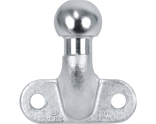 Boule d'attelage avec plaque de vissage pour remorque 127 mm x 90 mm x 130 mm Boule d''attelage en métal