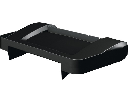 Étagère de douche noire à monter sans perçage