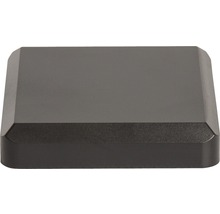 Schwarzer eckiger Kabelkanal aus Kunststoff