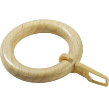 Anneau de rideau en bois avec clip