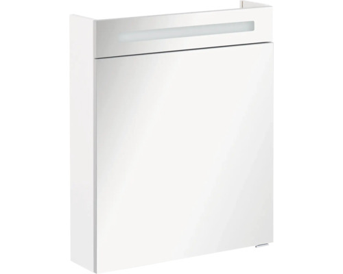 Armoire de toilette FACKELMANN B.clever 60 x 16 x 71 cm blanc 1 porte led IP 20