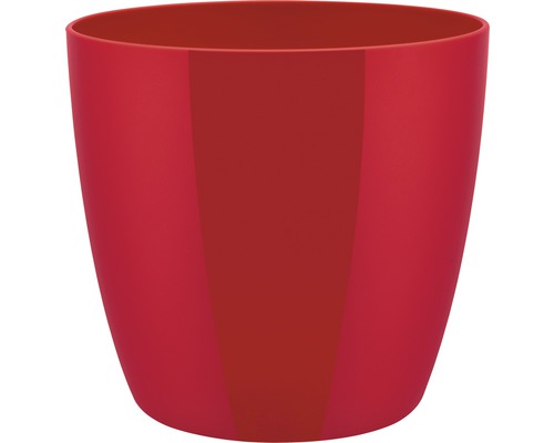 Pot de fleurs elho Brussels Diamond, plastique, Ø 25 H 23 cm, rouge