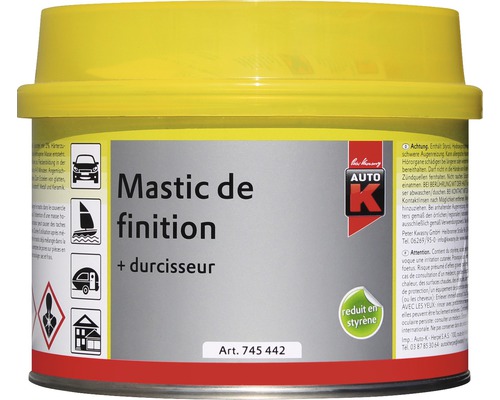 Mastic de finition Auto K avec durcisseur