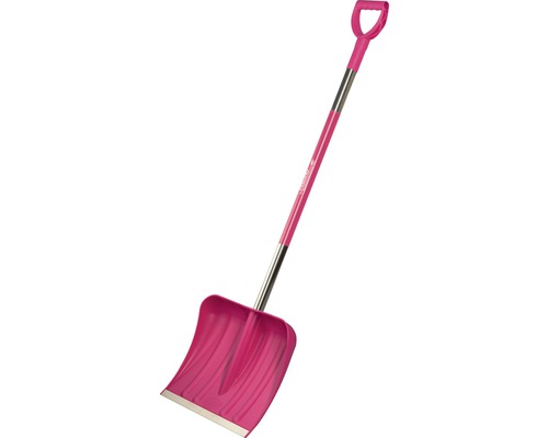 Schneeschieber/ Schneeschaufel Freund Victoria kunststoff, pink Schneeschaufel mit D-Griff und Metalleinfassung