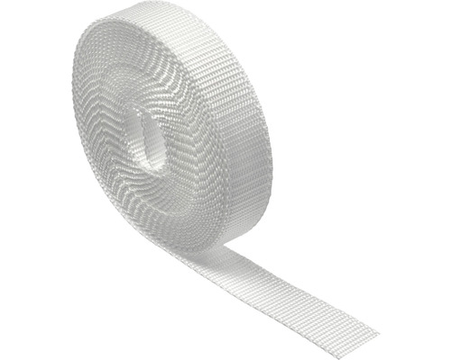 Sangle pour volet roulant Maxi Schellenberg 36103, 23mm/6m, blanc Rouleau de ruban textile
