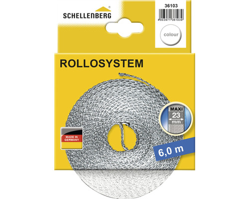 Schellenberg Rollladengurt, 23 mm breit, 6 Meter lang