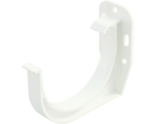 Support de gouttière Marley plastique semi-circulaire blanc de signalisation RAL 9016 DN 100 mm