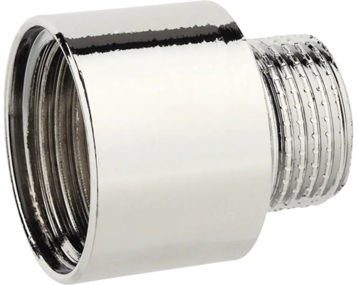 Reduzierstück 3/8"AGx1/2"IG messing verchromt Rohrverbinder aus Metall mit Gewinde