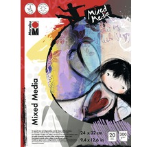 Marabu Malblock Mixed Media 24x32 cm 300 g/m² 20 Blätter