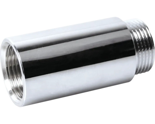 Hahnverlängerung verchromt 3/8"x30mm Chromfarbenes Sanitär-Übergangsstück mit Gewinde