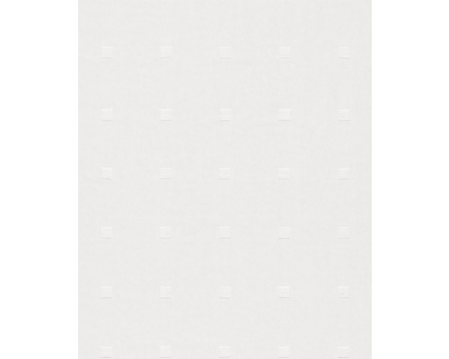 Papier peint intissé 9313 Patent Decor blanc Papier peint structuré blanc avec motif carré