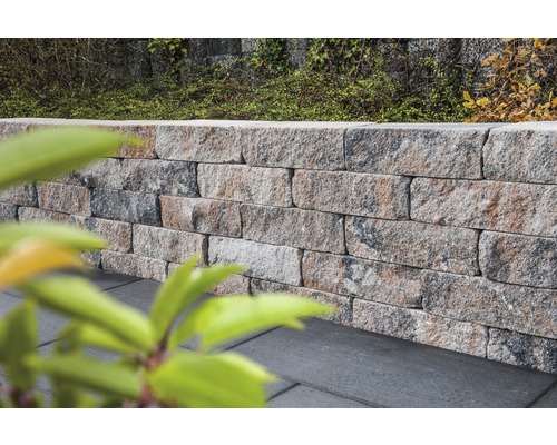 Mur en pierres de jardin