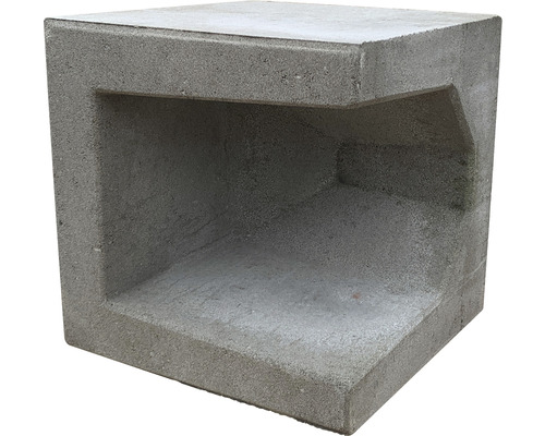 Beton U-Stein Eckausführung grau 40 x 40 x 40 cm-0