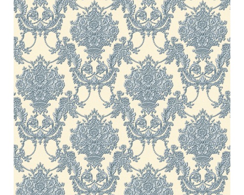 Papier peint intissé 34492-6 Chateau 5 ornements blanc bleu