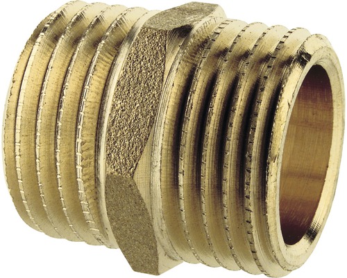 Doppelnippel ¾" messing Messingfitting mit Außengewinde