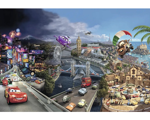 Fototapete Papier 8-400 Disney Edition 4 Cars World 8-tlg. 368 x 254 cm