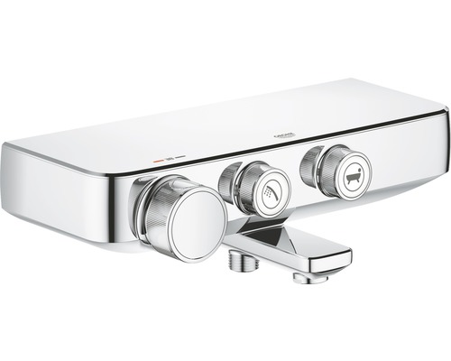 Aufputz-Thermostatarmatur für Badewanne und Dusche mit Grohe Logo
