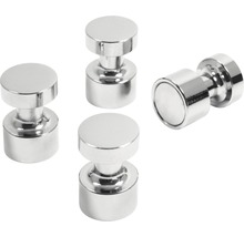 Dekomagnet Hold-it silber 4er-Set