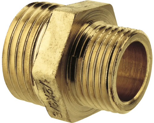 Raccord de réduction laiton 3/4" x 1/2" filetage extérieur Raccord de réduction laiton 3/4" x 1/2" filetage extérieur