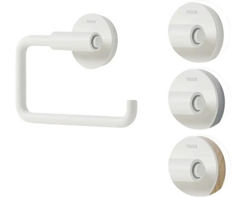 Porte-papier toilette en métal avec différents types de fixation