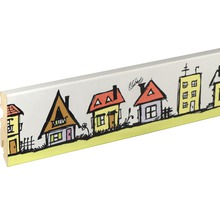 Sockelleiste mit Hausmotiv