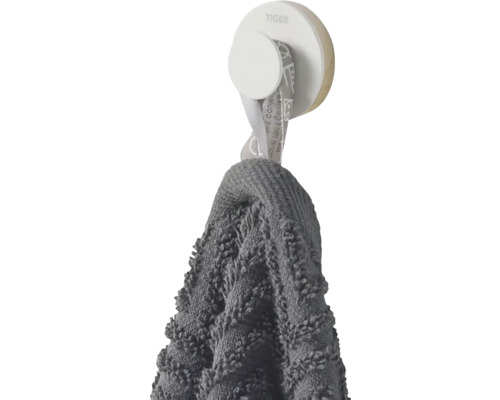 Crochet porte-serviette Logo Tiger avec serviette suspendue