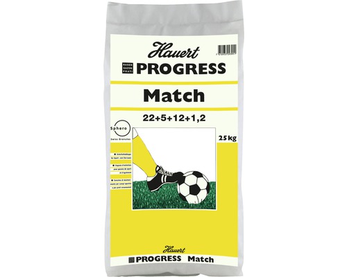 Engrais pour gazon Hauert Progress Match 25 kg 1000 m² Semences pour gazon Hauert Progress Match, sac de 25 kg