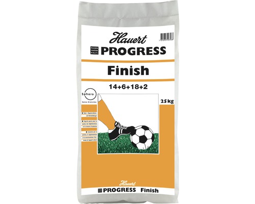 Engrais pour gazon Hauert Progress Finish 25 kg 1000 m² Engrais pour gazon Hauert Progress Finish, sac de 25 kilogrammes