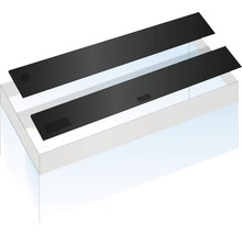 Aquarium avec deux plaques de couverture