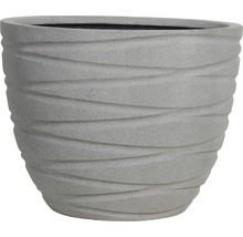 Pot de fleurs imitation pierre Ø 43 H 36 cm gris