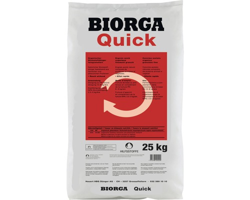 Engrais bio pour légumes & fruits Hauert BIORGA Quick 25 kg
