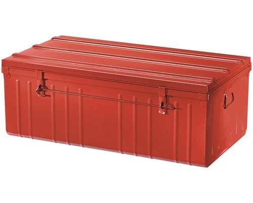 Coffre métallique rouge 1000x550x400 mm