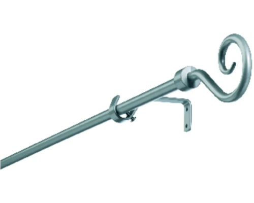 Ensemble de tringles à rideaux télescopique escargot argent 100-200 cm Ø 13/16 mm Ensemble de tringles à rideaux télescopique escargot argent 100-200 cm Ø 13/16 mm