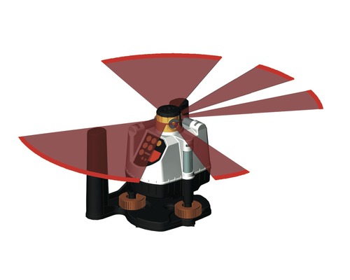 Laser rotatif pour le nivellement avec des faisceaux laser