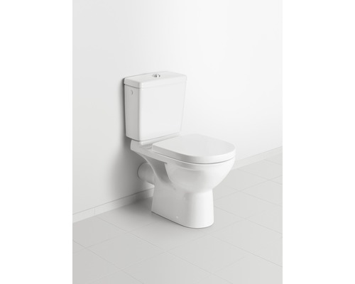 Stand-WC aus Sanitärkeramik mit Spülkasten