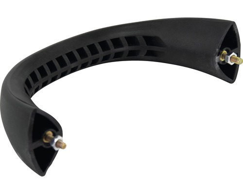 Poignée en plastique noire avec vis de fixation