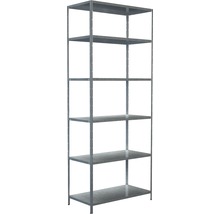 Metallregal mit sechs Regalböden für Lager und Organisation