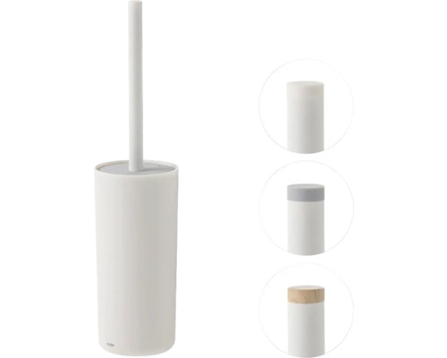 Brosse de toilette avec récipient et différentes options de couvercle