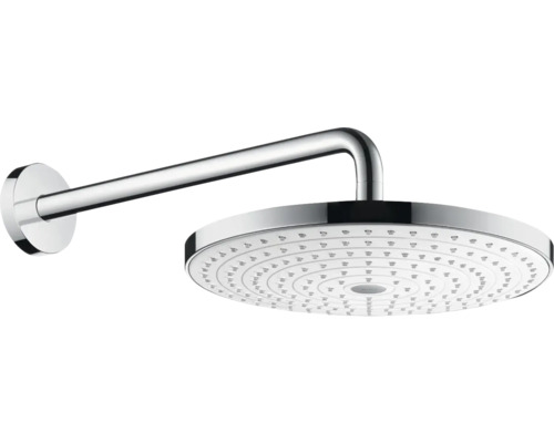 Set de pommeaux de douche hansgrohe Raindance Select S 300 2jet 27378400 Ø 30 cm avec bras de douche 39 cm blanc/chrome