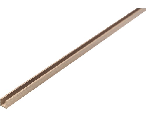Profilleiste U-Profil Nussbaum 3x3x1000 mm U-Profil aus Metall