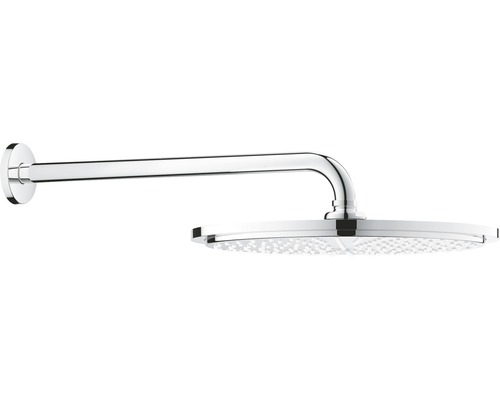 Ensemble pommeau de douche GROHE Rainshower Cosmopolitan 310 26066000 Ø 31 cm avec bras de douche 38 cm chrome