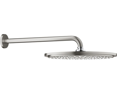 Set de pommeaux de douche GROHE Rainshower Cosmopolitan 310 26066DC0 Ø 31 cm avec bras de douche 38 cm supersteel