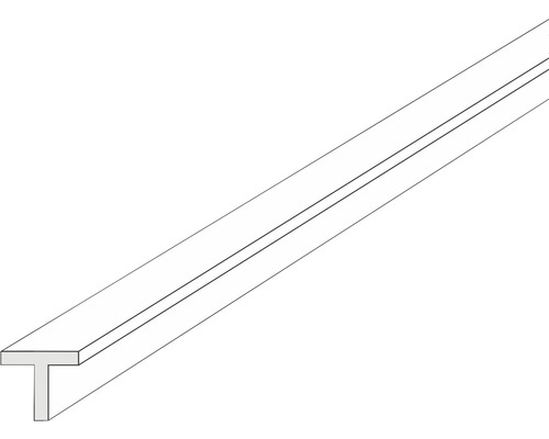 Kunststoff T-Profil 5,0x5,0x1000 mm weiß