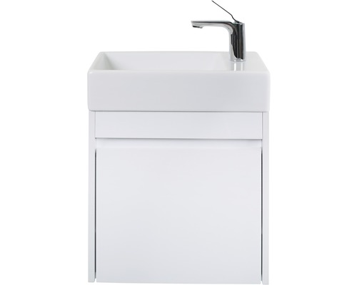Ensemble de meubles de salle de bains d'invités form&style Avellino, blanc 54x28 cm Meuble sous-vasque avec lavabo et robinet