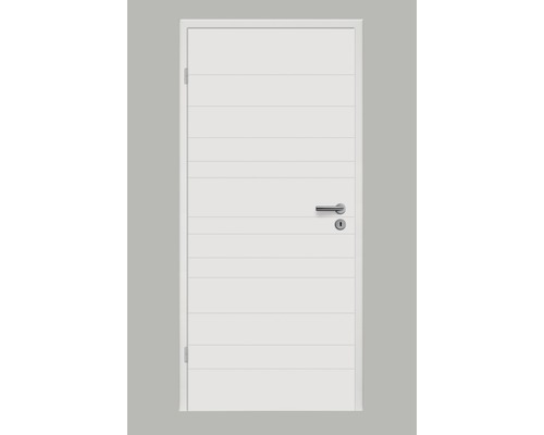 Porte intérieure Pertura Linum 10 laque blanche (semblable à RAL 9010) 86,0x198,5 cm gauche