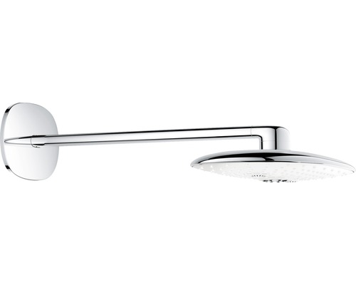 Set de pommeaux de douche GROHE Rainshower SmartControl Duo 360 26254LS0 36,1x22 cm avec bras de douche 45 cm moon white