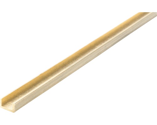 Messing U-Profil 2,0x1,0x1000 mm
