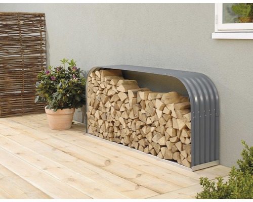 Abri bûches Vitavia Ardor 401 plat 210x40x100 cm granit Abri bûches Vitavia Ardor 401 plat 210x40x100 cm granit