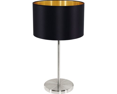 Lampe de table Maserlo monolampe it/brun nickel mat/noir or H 420 mm