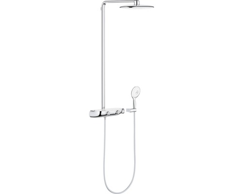 Colonne de douche avec thermostat GROHE Rainshower System SmartControl Mono 360 moon white 26361LS0